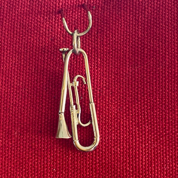 VTG I JMF I Sterling Trombone Horn Charm - Picture 7 of 14
